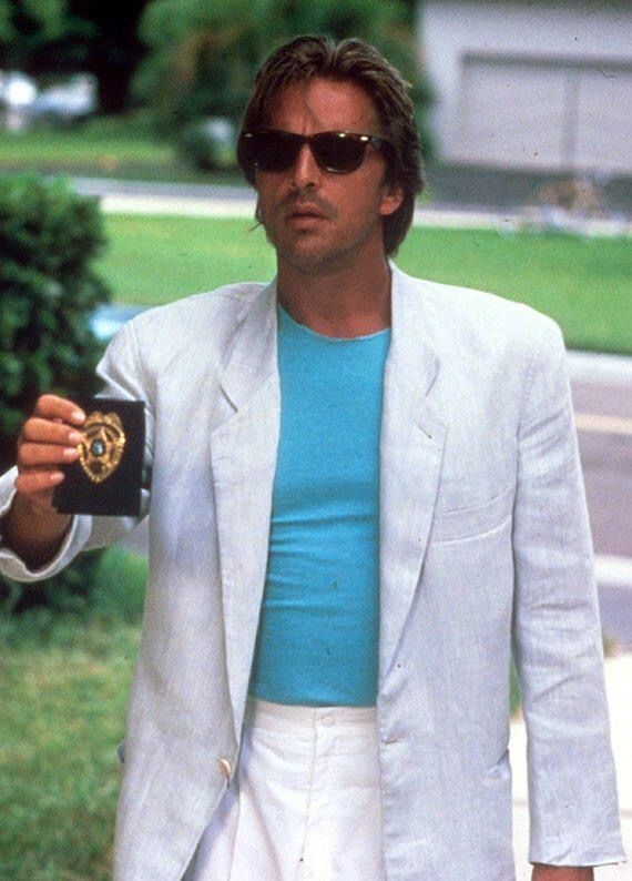 Miami Vice’s Don Johnson had a unique look.